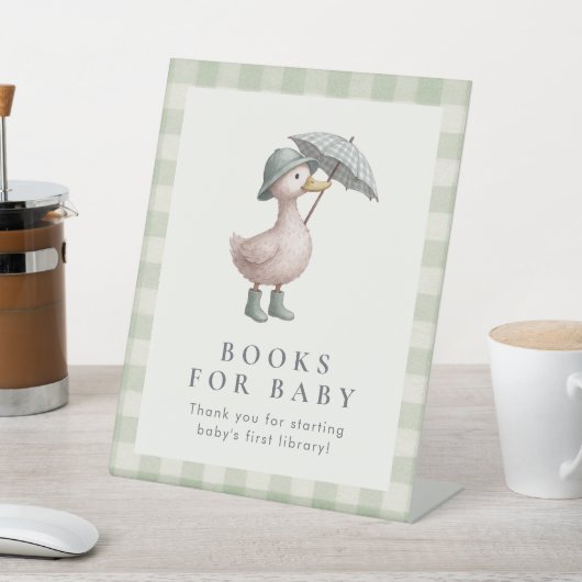 Duck Books For Baby Shower Table Top 台座サイン (インサイチュ)