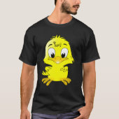 DUCK CHICK EASTER ANIMAL BABY CUTE FLUFFY YELLOW Tシャツ (正面)