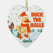 Duck christmas セラミックオーナメント (右)