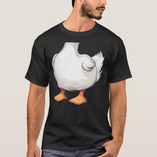 Duck Costume Halloween Adult Duck Face Costume Fun Tシャツ (正面)