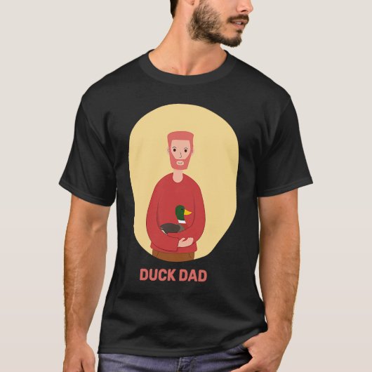 Duck Dad Duckling Fowl Waterfowl Swans Geese Loons Tシャツ (正面)