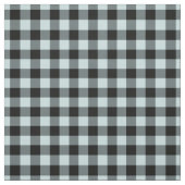 Duck Egg Blue & Black Plaid Gingham ファブリック (見本)