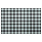 Duck Egg Blue & Black Plaid Gingham ファブリック (ファットクウォーター)