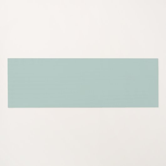 Duck Egg Green Monogram Stylish Modern Minimalist ヨガマット (裏面(横))