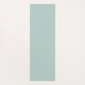 Duck Egg Green Monogram Stylish Modern Minimalist ヨガマット (裏面)