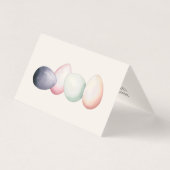 Duck Farmers Homestead Eggs Folded Business Cards 名刺 (裏面)