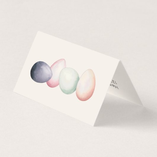 Duck Farmers Homestead Eggs Folded Business Cards 名刺 (裏面)