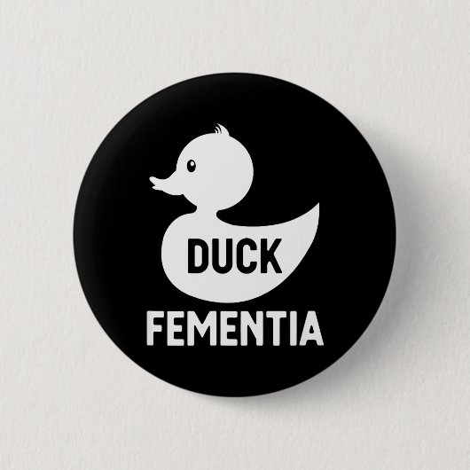 Duck Fementia 缶バッジ (正面)
