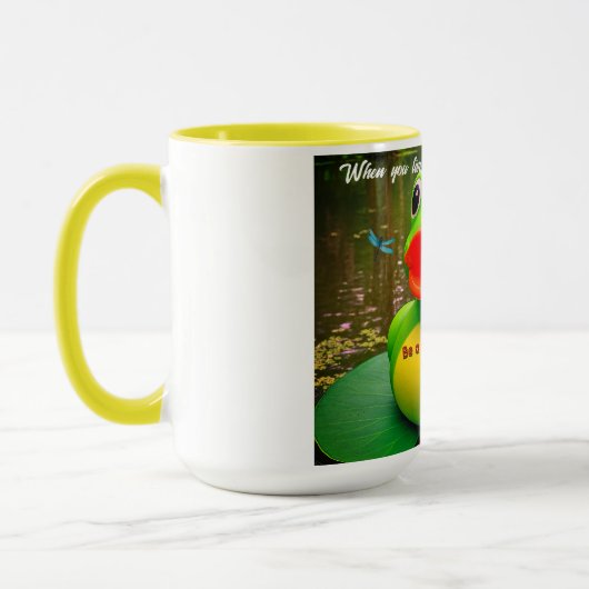 Duck Frog Swamp Custom Coffee Mugs マグカップ (左)