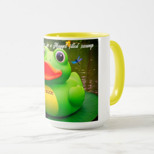 Duck Frog Swamp Custom Coffee Mugs マグカップ (正面右)