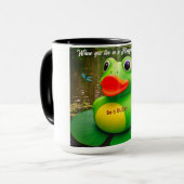 Duck Frog Swamp Custom Coffee Mugs マグカップ (正面左)