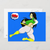 DUCK-GIRLオフガードはポストカードを飛び出す ポストカード (正面/裏面)