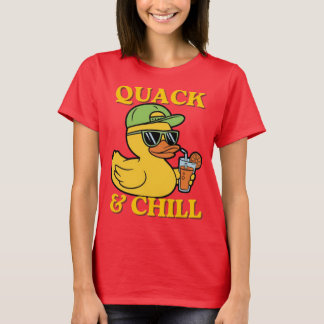Duck Holiday – Canard en vacances tropicales Tシャツ