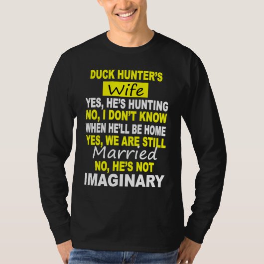 DUCK HUNTER'S WIFE  HUNTING Tシャツ (正面)