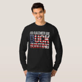 Duck Hunting  American Flag  Duck Hunting Saying Tシャツ (正面フル)