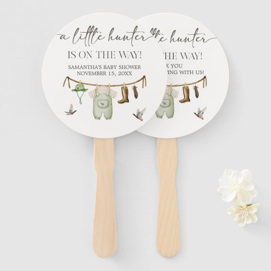 Duck Hunting Baby Shower ハンドファン (正面&裏面)