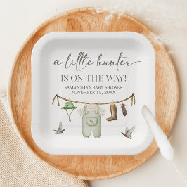 Duck Hunting Baby Shower ペーパープレート