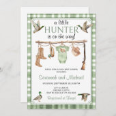 Duck Hunting Baby Shower 招待状 (正面/裏面)