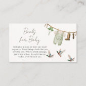 Duck Hunting Baby Shower Books for Baby エンクロージャーカード (正面)
