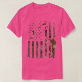 Duck Hunting Camo Men Camouflage Hunter Gift Ameri Tシャツ (デザイン正面)