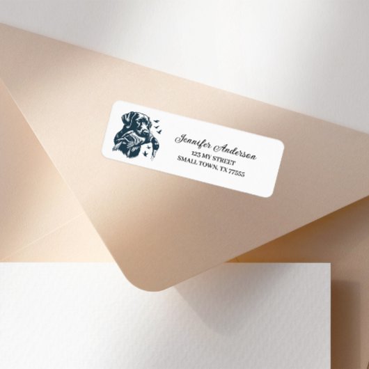 Duck Hunting Dog Address Label ラベル