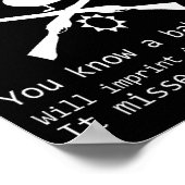 Duck Hunting Quote - Funny Hunter Gift Cute Hunt G ポスター (角)