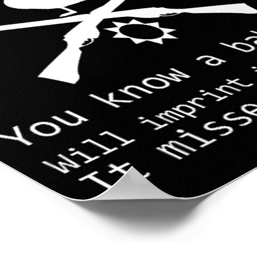 Duck Hunting Quote - Funny Hunter Gift Cute Hunt G ポスター (角)