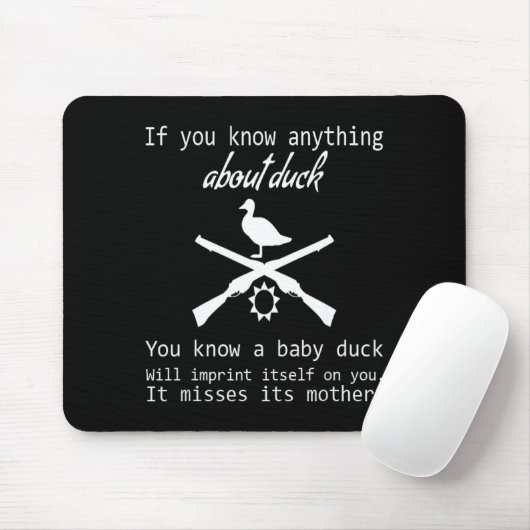 Duck Hunting Quote - Funny Hunter Gift Cute Hunt G マウスパッド (マウス)