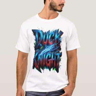 Duck Knight 3D サイバーグラフィティロゴ Tシャツ