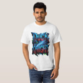Duck Knight 3D サイバーグラフィティロゴ Tシャツ (正面フル)