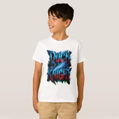 Duck Knight 3D サイバーグラフィティロゴ Tシャツ (正面フル)