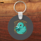 Duck Kraken Release The Quacken Funny Rubber Boxer キーホルダー (正面)