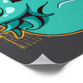 Duck Kraken Release The Quacken Funny Rubber Boxer ポスター (角)