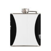 Duck man portrait sketchy drawing フラスク (裏面)