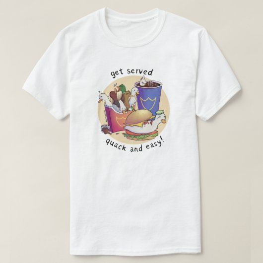 Duck menu - shirt tシャツ (デザイン正面)