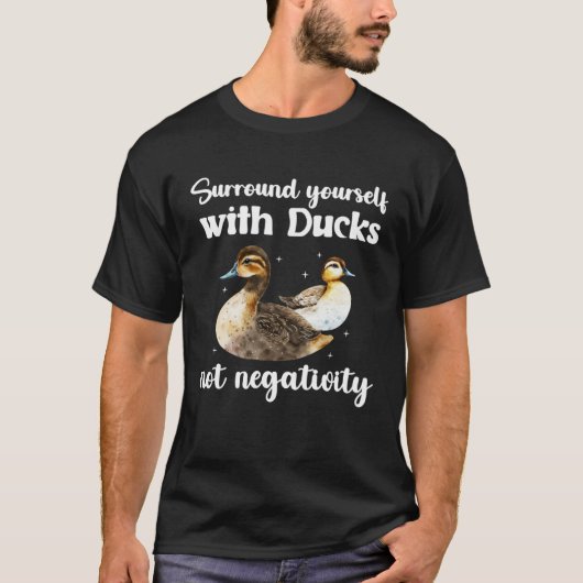 Duck Mom Duck Owner Duck  Duck Mama Tシャツ (正面)