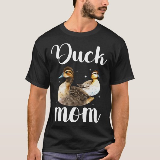 Duck Mom Duck Owner Duck Mama Duck Farmer Tシャツ (正面)