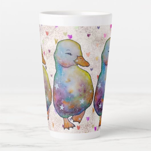 Duck named Rainbow カフェラテマグ (正面)