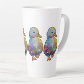 Duck named Rainbow カフェラテマグ (右アングル)
