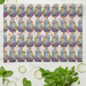 Duck named Rainbow キッチンタオル (折り畳み)