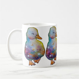 Duck named Rainbow コーヒーマグカップ