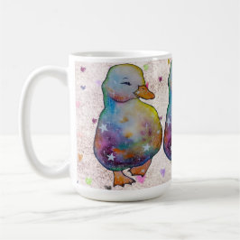 Duck named Rainbow コーヒーマグカップ
