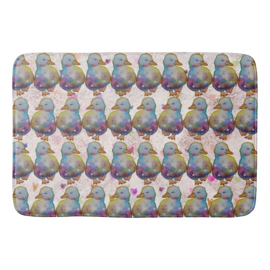 Duck named Rainbow バスマット (正面)