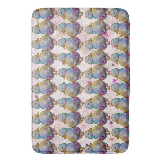 Duck named Rainbow バスマット (正面縦)