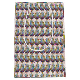 Duck named Rainbow ミディアムペーパーバッグ