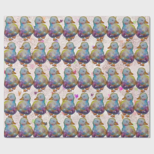 Duck named Rainbow ラッピングペーパー (フラット)