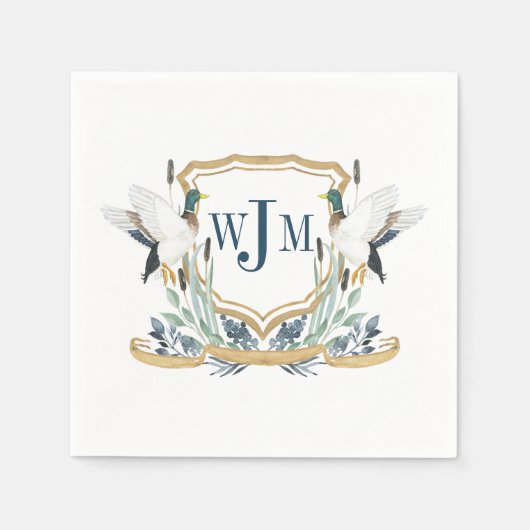 Duck Napkins スタンダードカクテルナプキン (正面)