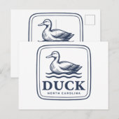 Duck North Carolina Outer Banks OBX 海岸ビーチ ポストカード (正面/裏面)