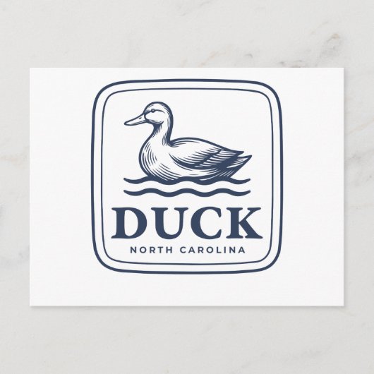 Duck North Carolina Outer Banks OBX 海岸ビーチ ポストカード (正面)