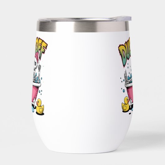 Duck Off Funny Skeleton Design-61161 Framed Art (左面)